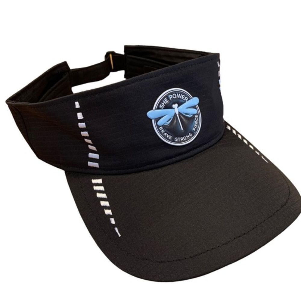“She Power” Black Butterfly Visor